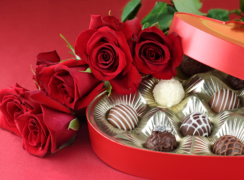 Flores, Chocolate e amor!